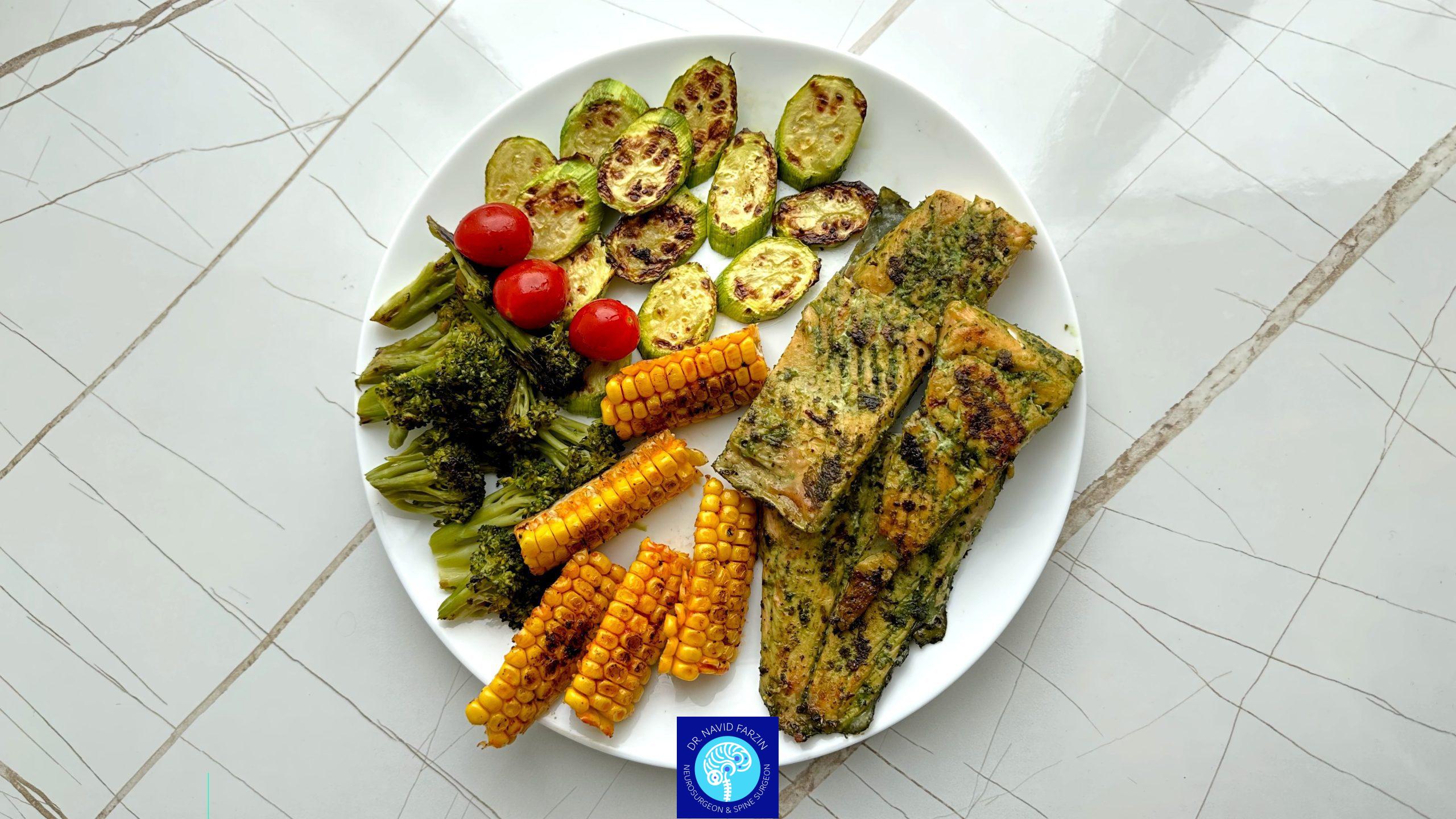 مواد غذایی مفید برای مغز - بشقاب سالم